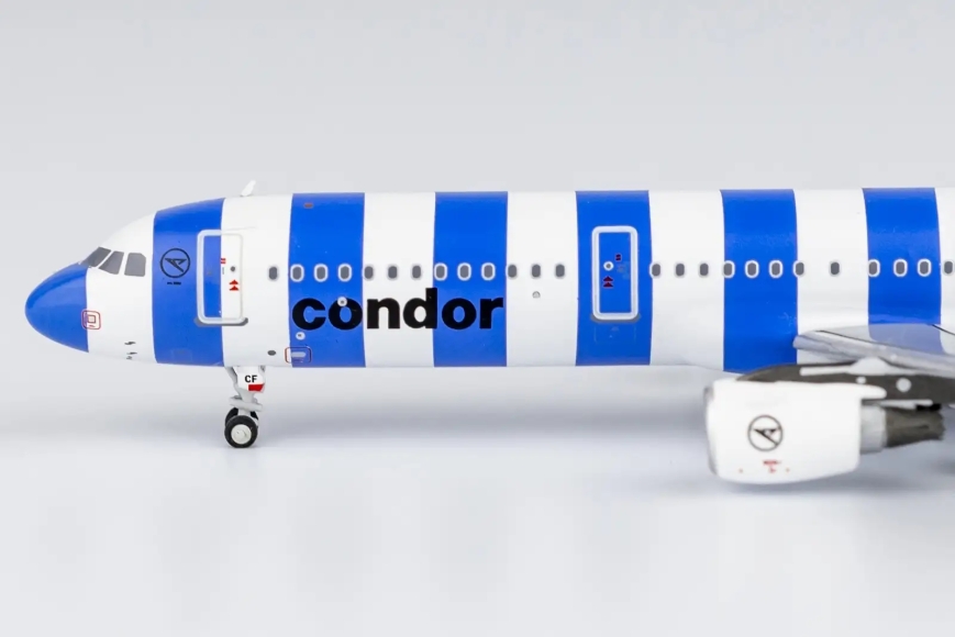 NG Models 13041 - Airbus A321-200/w Condor "Sea" Blue Stripes Livery D-ATCF - 1/400