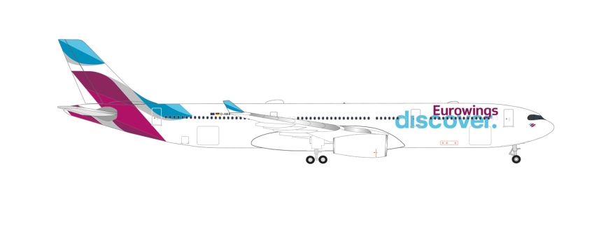 Herpa 536295 - Eurowings Discover Airbus A330-300 – D-AIKA - 1:500
