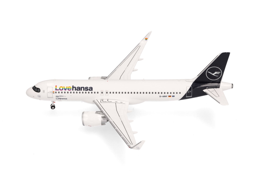 Herpa 572743 - Lufthansa Airbus A320neo “Lovehansa” – D-AINY “Lingen” - 1:200