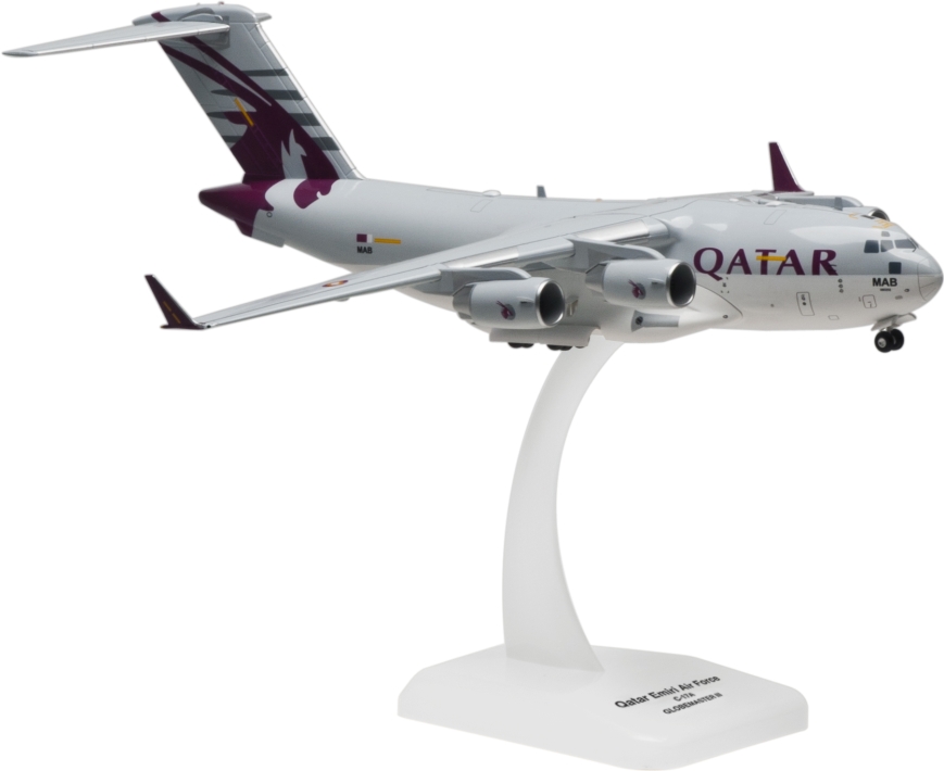 Hogan Wings LIF7075 - Boeing C-17A Globemaster III Qatar Emiri Air Force "Qatar" - A7-MAB - mit Fahrwerk - 1/200