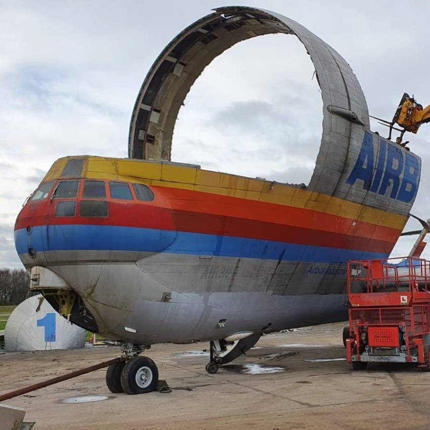 Aviationtag - Aero Spacelines Super Guppy Turbines - F-BTGV - Blau