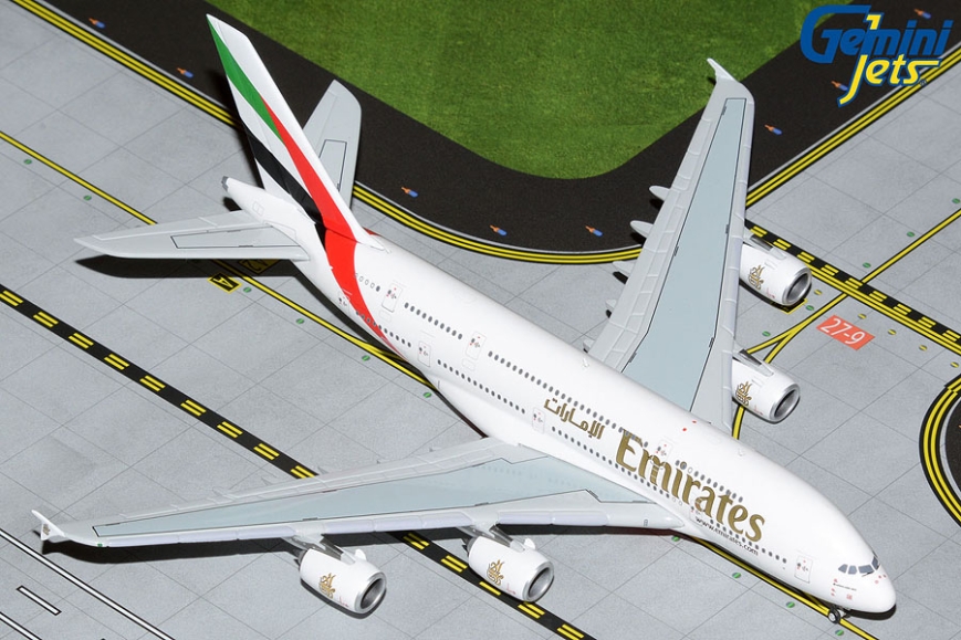 Gemini Jets GJUAE2054 - Airbus A380-800 - Emirates - A6-EUV - ohne "Expo 2020" logo - 1/400