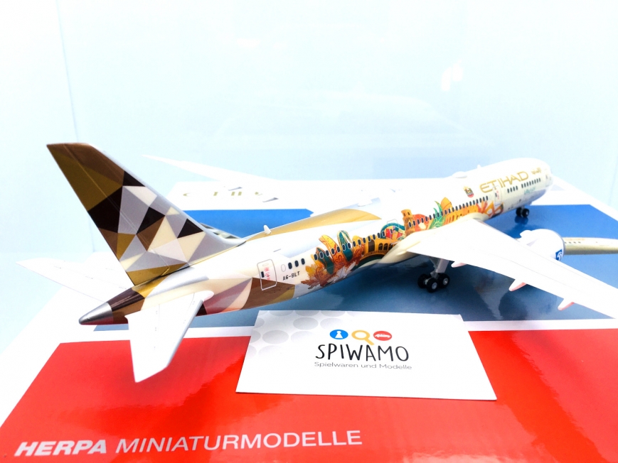 Herpa 571364 - Etihad Boeing 787-9 Dreamliner “Choose Italy” – A6-BLT - 1:200