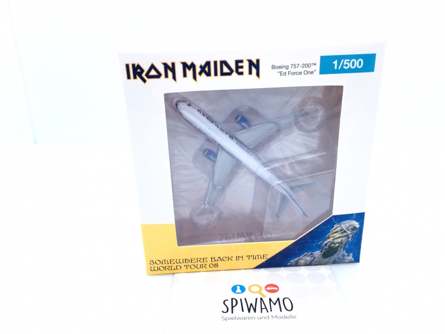 Herpa 535250 - Iron Maiden (Astraeus) Boeing 757-200 “Ed Force One” - Somewhere Back in Time World Tour 2008 – G-OJIB