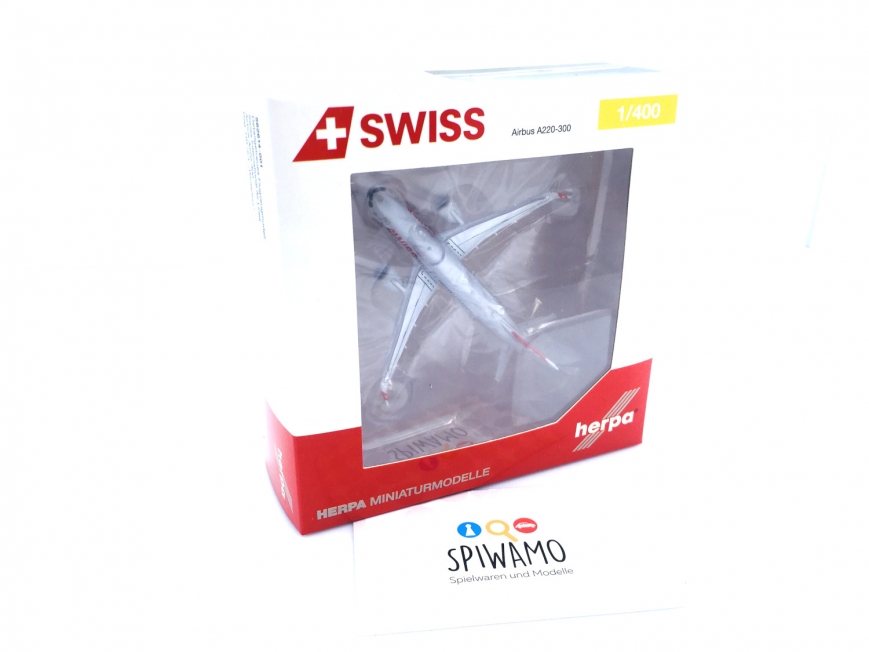 Herpa 562614-001 - Swiss International Air Lines Airbus A220-300 "Winterthur" - 1:400