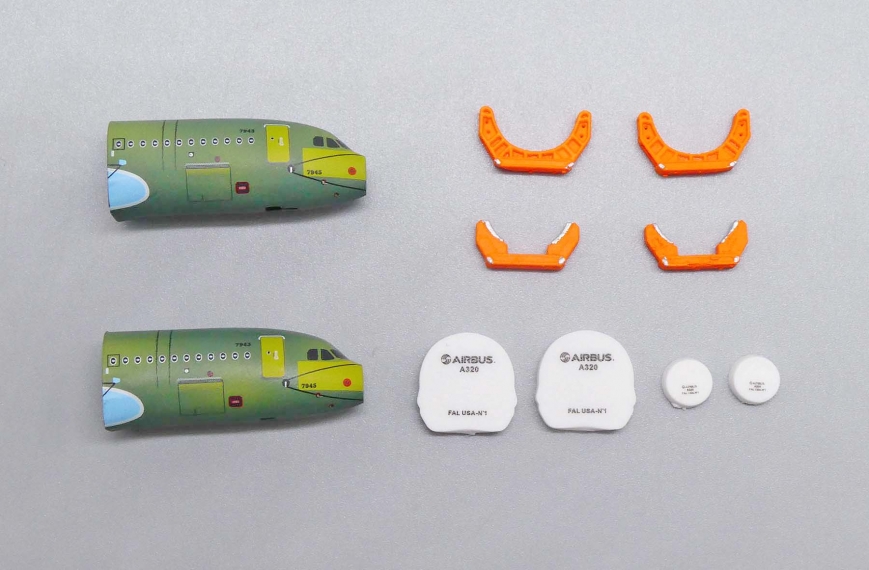JC Wings JCGSESETB - Airbus A320 Front Fuselage Sections Set - 1/400