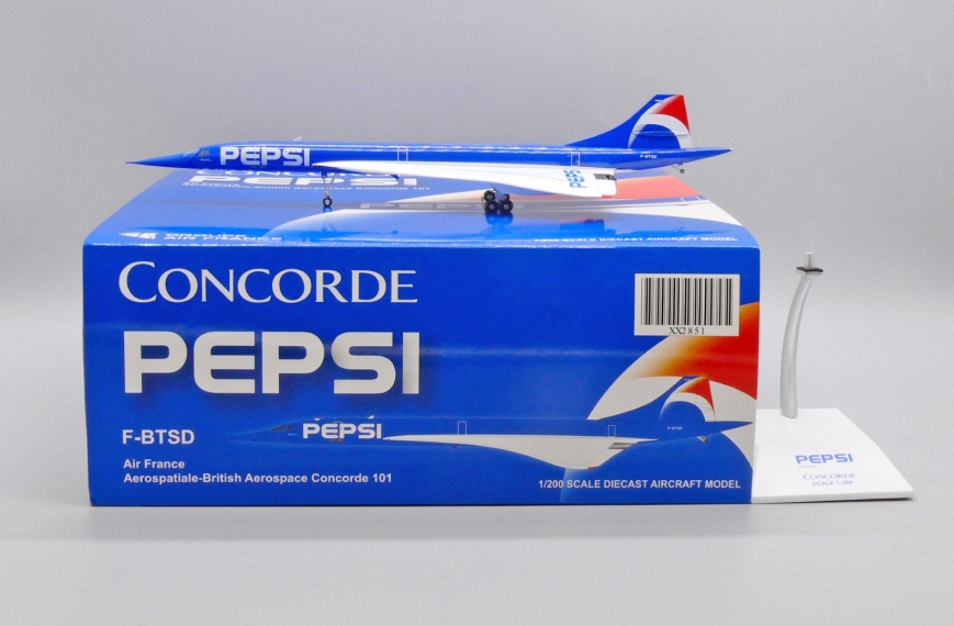 JC Wings XX2851 - Concorde Air France Aérospatiale/British Aircraft Corporation "Pepsi" F-BTSD - 1/200