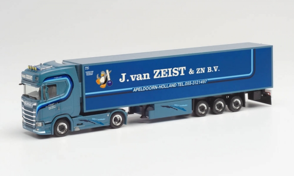Herpa 313063 - Scania CS 20 HD Kühlkoffer-Sattelzug „J.van Zeist“ (Niederlande/Wenum-Wiesel)
