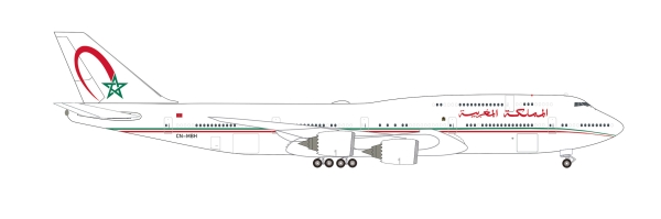 Herpa 536882 - Morocco Government Boeing 747-8 BBJ – CN-MBH - 1:500