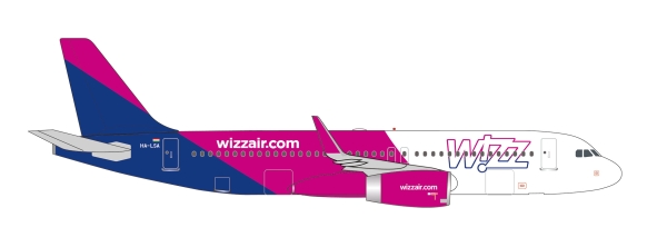 Herpa 536943 - Wizz Air Airbus A320 – HA-LSA - 1:500