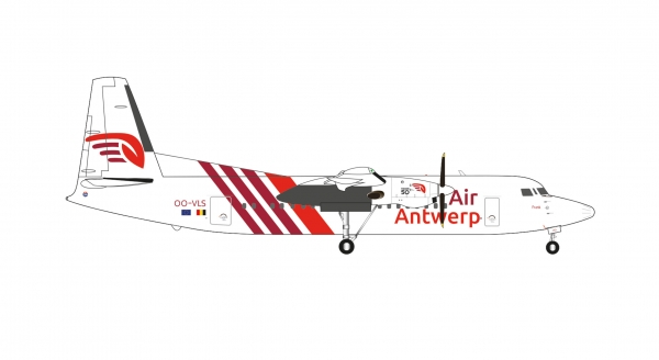 Herpa 571920 - Air Antwerp Fokker 50 - OO-VLS