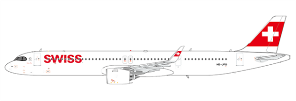 JC Wings EW421N008 - Airbus A321neo Swiss HB-JPB - 1/400