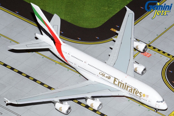 Gemini Jets GJUAE2053 - Airbus A380-800 - Emirates mit kleinem "Expo 2020" logo - A6-EVN - 1/400