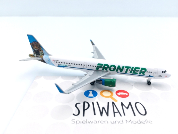 Herpa 535847 - Frontier Airlines Airbus A321 - N712FR “Spot the Jaguar”