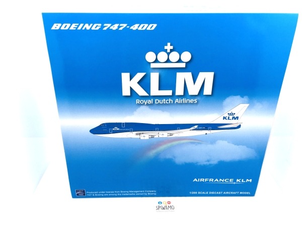 JC Wings XX2245A - Boeing 747-400 KLM PH-BFY - 1/200 - Flaps Down Version
