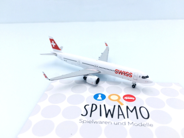 Herpa 535366 - Swiss International Air Lines Airbus A321neo – HB-JPA “Stoos” - 1:500