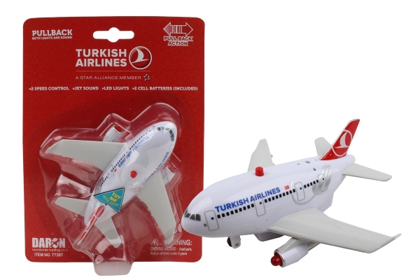 Limox Toys TT287 - Turkish Airlines Pullback Plane mit Licht & Sound