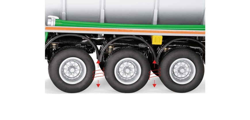 Wiking 077654 - Kotte Tanksattelauflieger garant TSA 30.000 - schwarz - 1:32