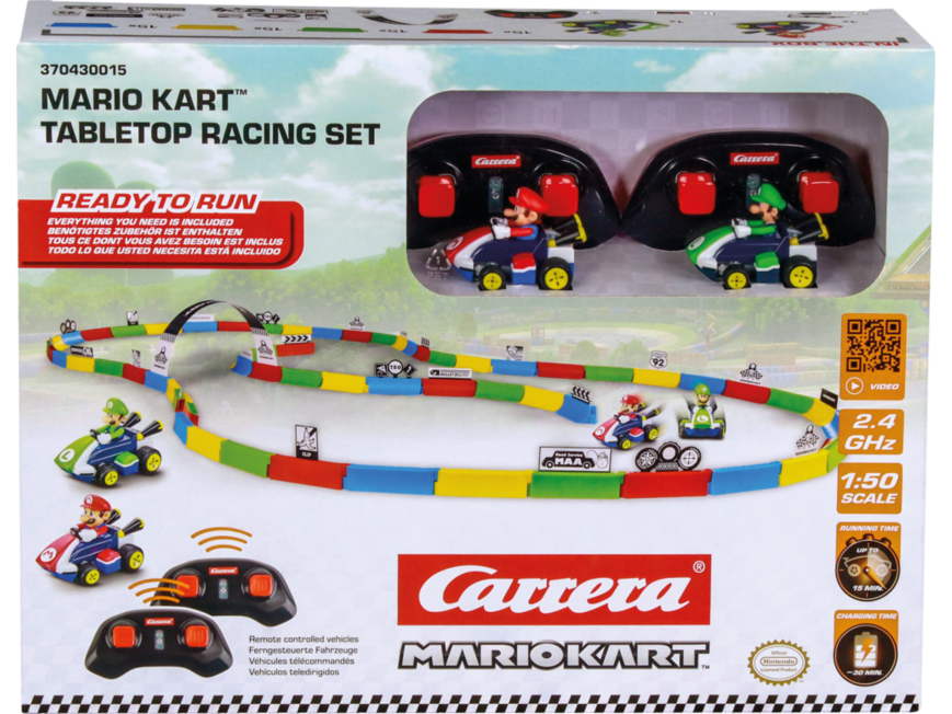 Preview: Carrera - 2,4GHz Mario Kart(TM) Tabletop Racing Set - Mario Carrera RC