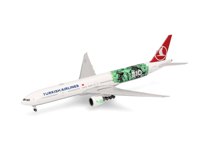 Herpa 538442 - Turkish Airlines Boeing 777-300ER "Bio Fuel" - TC-LJH - 1:500