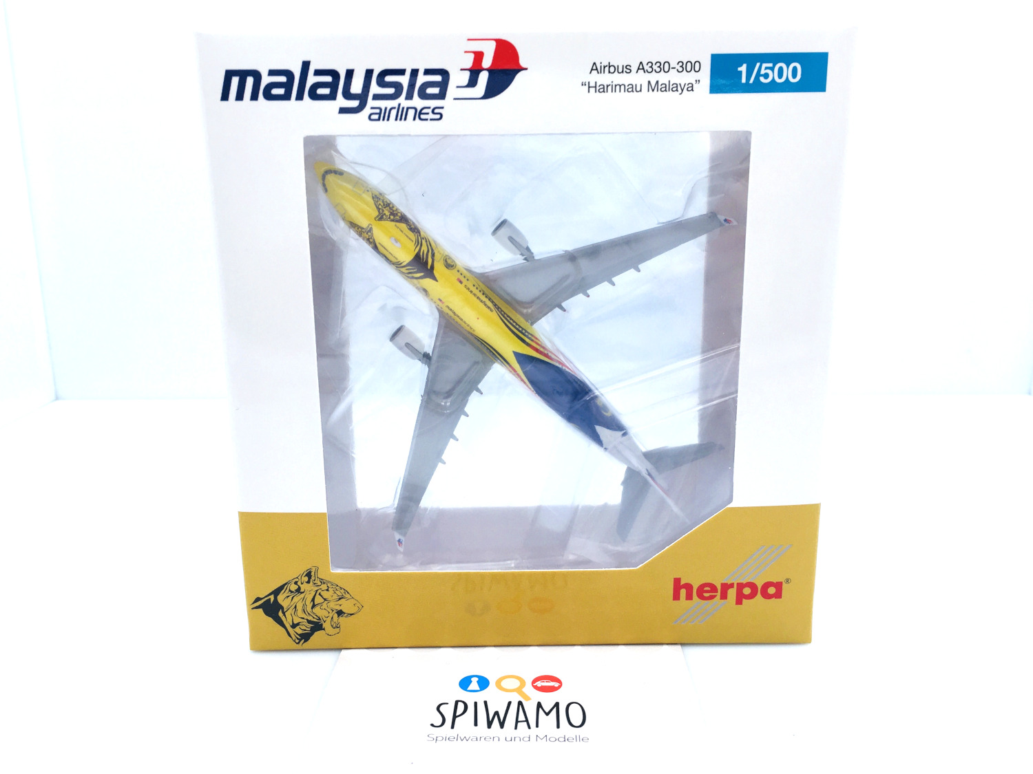 Herpa Wings 1:500 Airbus A330-300 Malaysia Harimau 535359