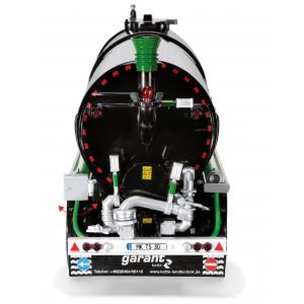 Wiking 077654 - Kotte Tanksattelauflieger garant TSA 30.000 - schwarz - 1:32