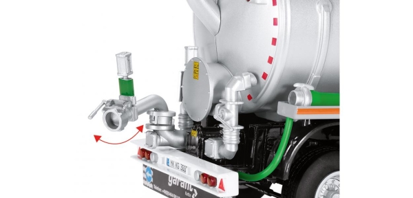 Wiking 077654 - Kotte Tanksattelauflieger garant TSA 30.000 - schwarz - 1:32