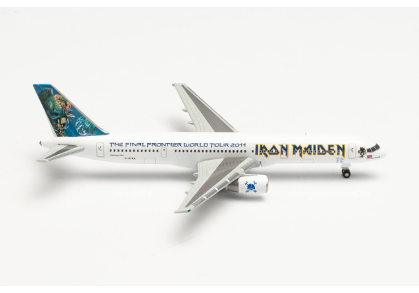Herpa 535267 - Iron Maiden (Astraeus) Boeing 757-200 “Ed Force One” - The Final Frontier World Tour 2011 – G-STRX