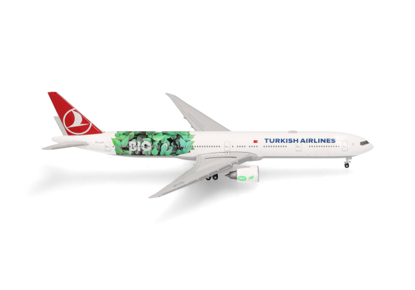 Herpa 538442 - Turkish Airlines Boeing 777-300ER "Bio Fuel" - TC-LJH - 1:500