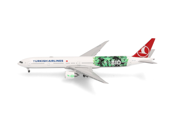 Herpa 538442 - Turkish Airlines Boeing 777-300ER "Bio Fuel" - TC-LJH - 1:500
