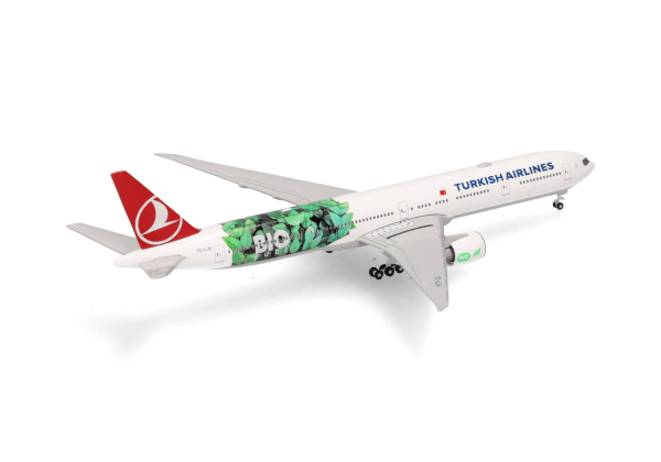 Herpa 538442 - Turkish Airlines Boeing 777-300ER "Bio Fuel" - TC-LJH - 1:500