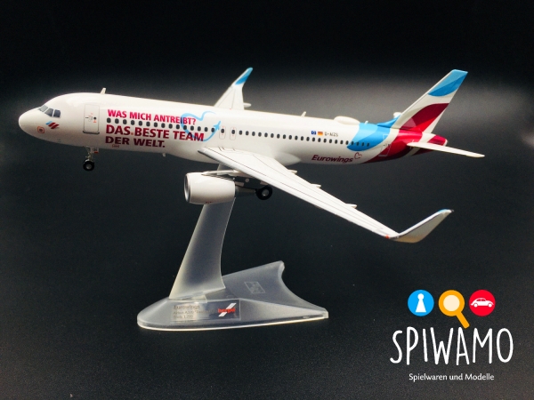 Herpa 571838 - Eurowings Airbus A320 “Teamflieger” - D-AIZS