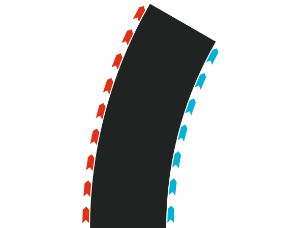 Carrera Hybrid 50052004 - Kurven Radius 2 30° (2x Links, 2x Rechts)