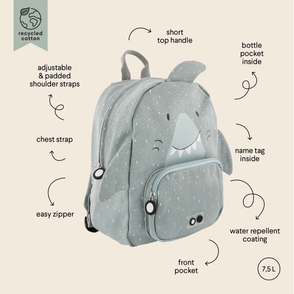 Trixie 90-225 - Rucksack - Mr. Shark