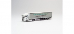 Herpa 311779 - MAN TGX XLX Gardinenplanen-Sattelzug mit Bordwänden "Trawöger"